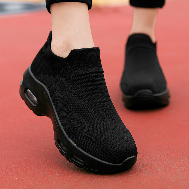 Unisex nan Slip-On Komfortsneaker mit elastischem Maschenkragen, stoßdämpfender Hohlkammer-Sohle und rutschfester Laufsohle Echo Archiv
