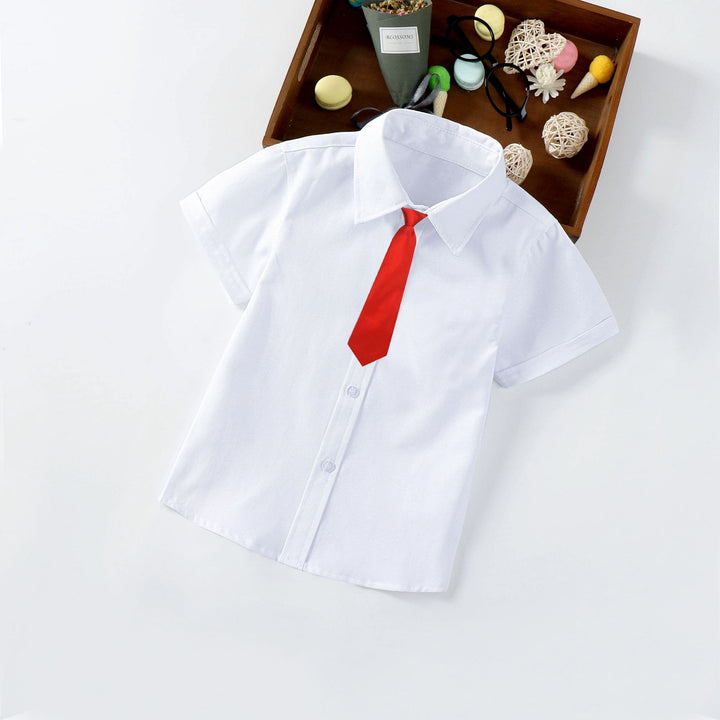 Kinder Kurzarmhemd mit Kragen und Krawatte Echo Archiv