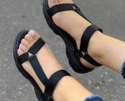 Damen nan sportliche Plateau-Sandalen mit verstellbaren Riemen Echo Archiv