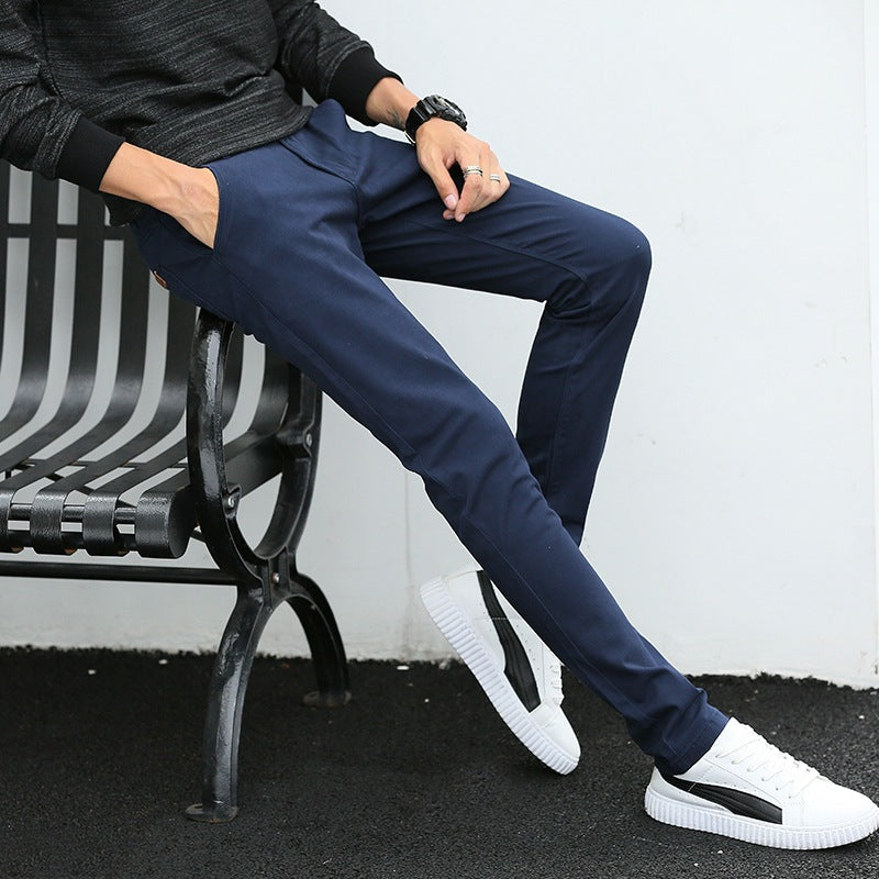 Herren modische Chino-Hose mit schmalem Schnitt und praktischen Taschen Echoarchiv