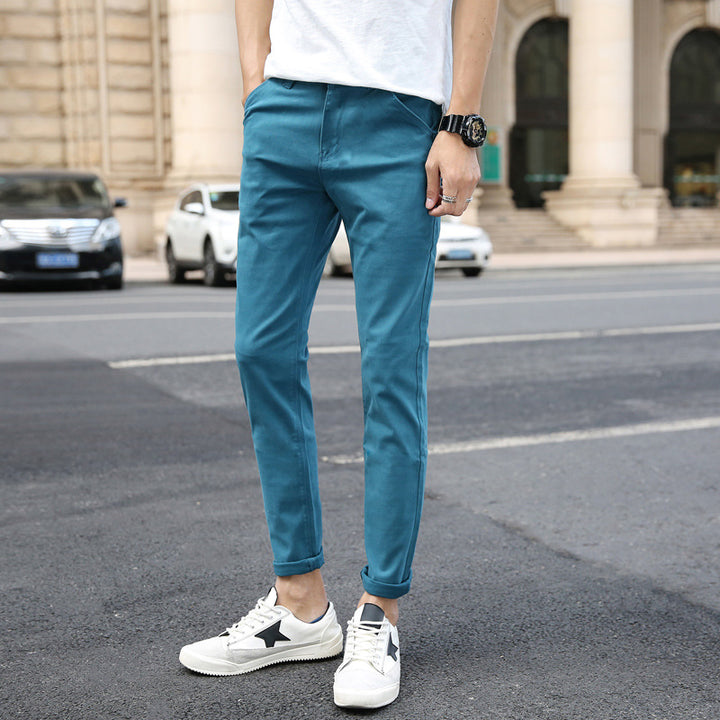 Herren modische Chino-Hose mit schmalem Schnitt und praktischen Taschen Echoarchiv