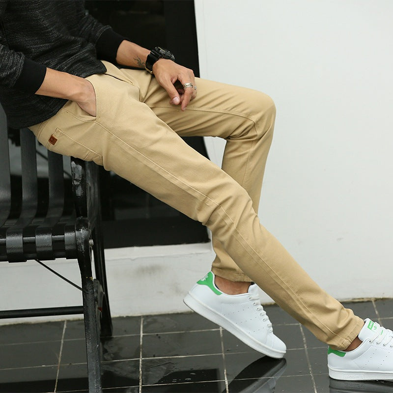 Herren modische Chino-Hose mit schmalem Schnitt und praktischen Taschen Echoarchiv