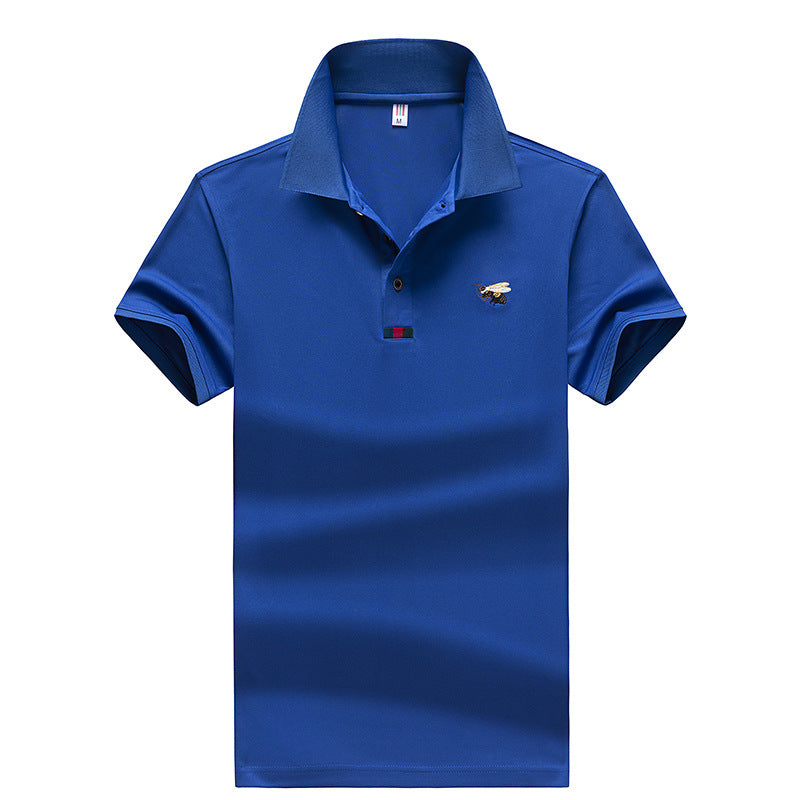 Herren Poloshirt mit gesticktem Motiv und pflegeleichtem Gewebe Echoarchiv