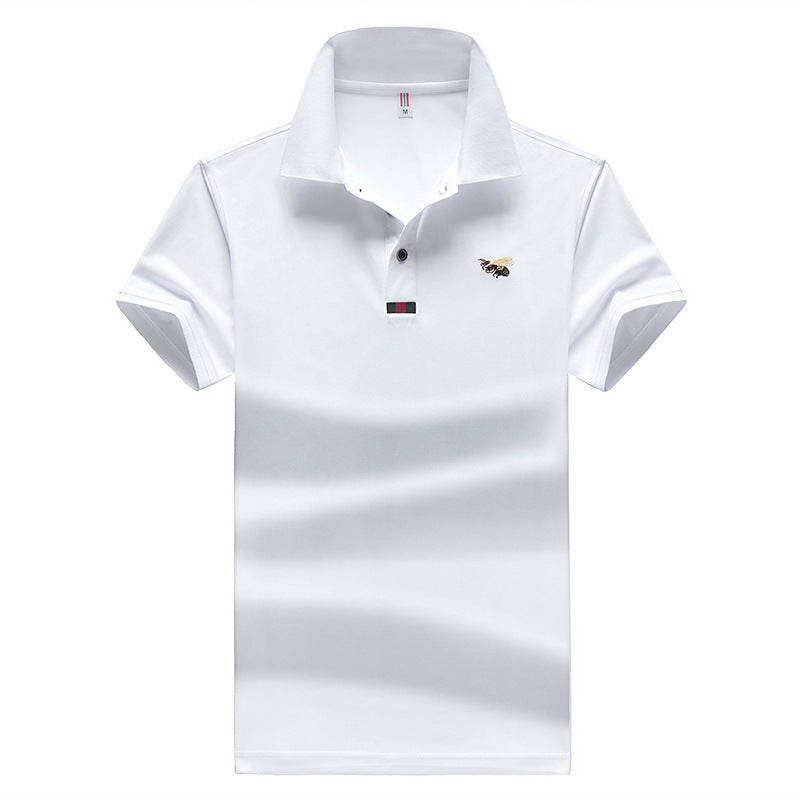 Herren Poloshirt mit gesticktem Motiv und pflegeleichtem Gewebe Echoarchiv