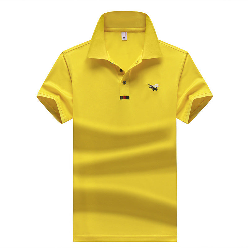 Herren Poloshirt mit gesticktem Motiv und pflegeleichtem Gewebe Echoarchiv