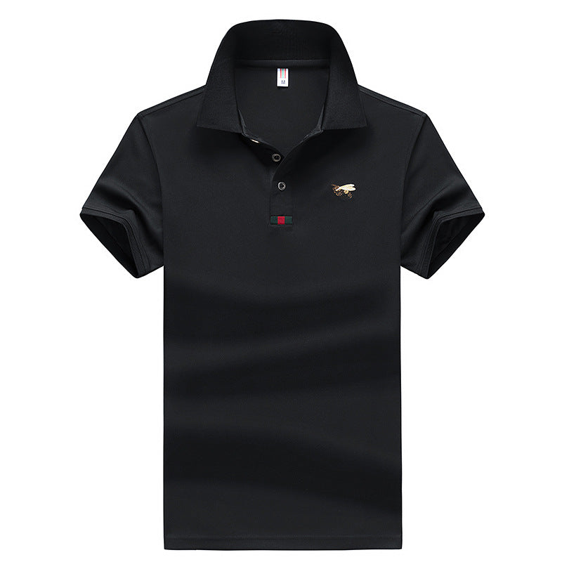 Herren Poloshirt mit gesticktem Motiv und pflegeleichtem Gewebe Echoarchiv