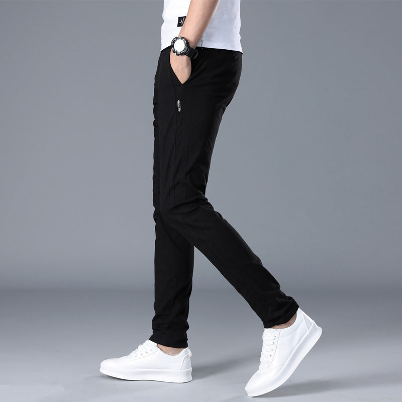 Herren modische Chino-Hose mit schmalem Schnitt und bequemer Passform Echoarchiv