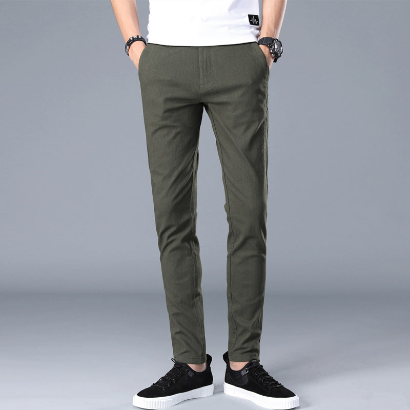 Herren modische Chino-Hose mit schmalem Schnitt und bequemer Passform Echoarchiv