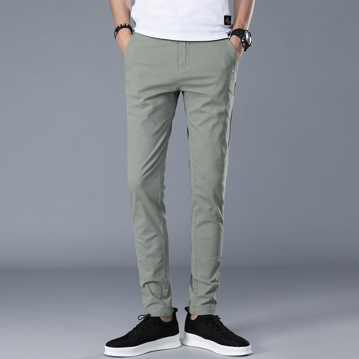 Herren modische Chino-Hose mit schmalem Schnitt und bequemer Passform Echoarchiv