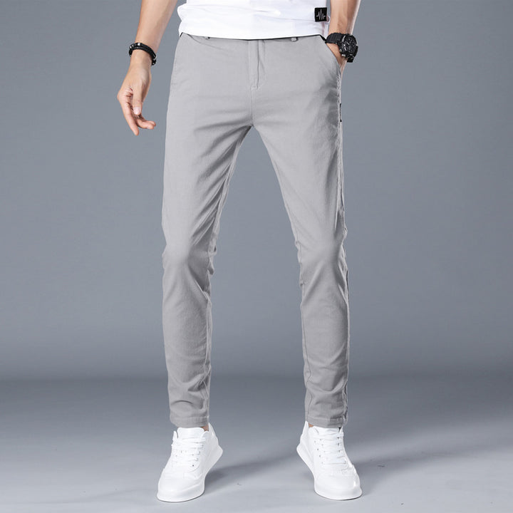 Herren modische Chino-Hose mit schmalem Schnitt und bequemer Passform Echoarchiv