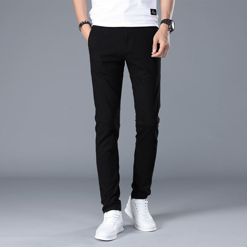 Herren modische Chino-Hose mit schmalem Schnitt und bequemer Passform Echoarchiv