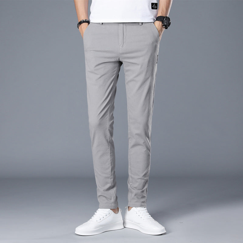 Herren modische Chino-Hose mit schmalem Schnitt und bequemer Passform Echoarchiv