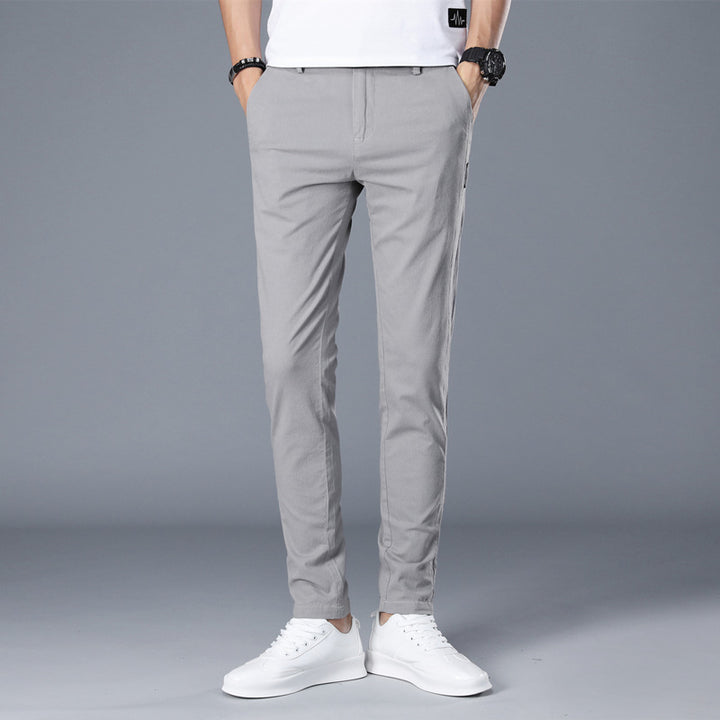 Herren modische Chino-Hose mit schmalem Schnitt und bequemer Passform Echoarchiv