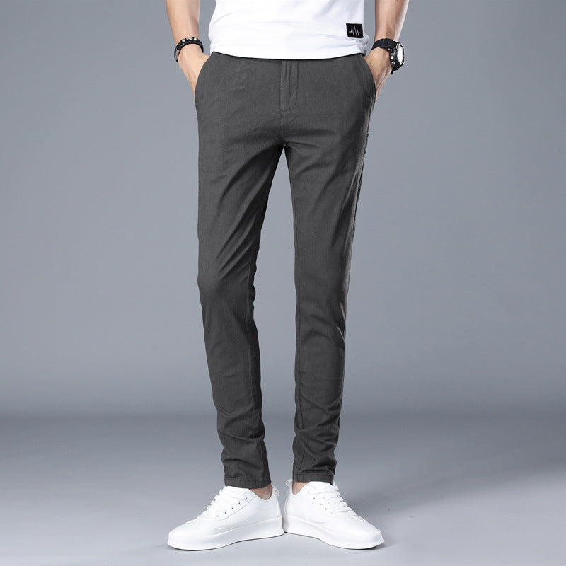 Herren modische Chino-Hose mit schmalem Schnitt und bequemer Passform Echoarchiv