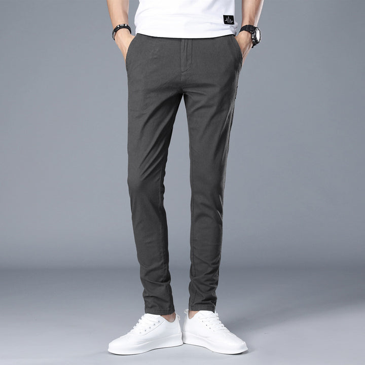 Herren modische Chino-Hose mit schmalem Schnitt und bequemer Passform Echoarchiv
