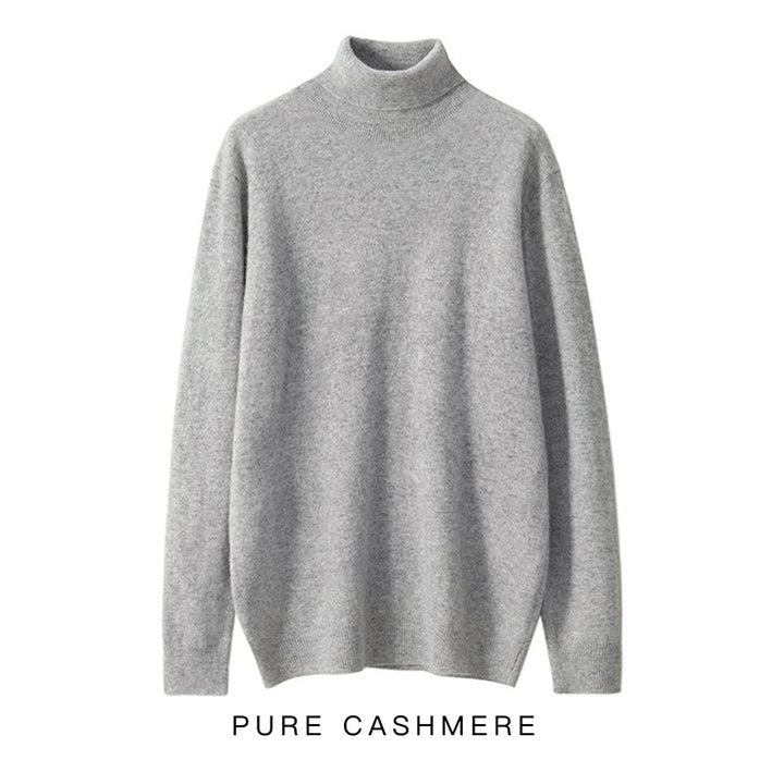 Herren-Rollkragenpullover aus 100% reiner Wolle