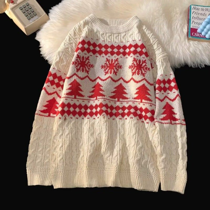 Retro-Strickpullover im amerikanischen Stil