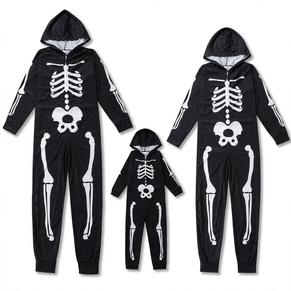 Weihnachts-Pyjama-Set für die Familie, Strickoptik-Druck