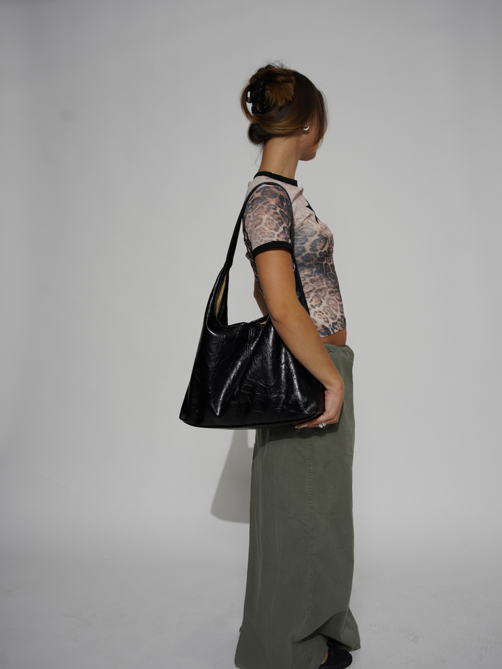 Distressed Vegan LEchoarchivther Tote