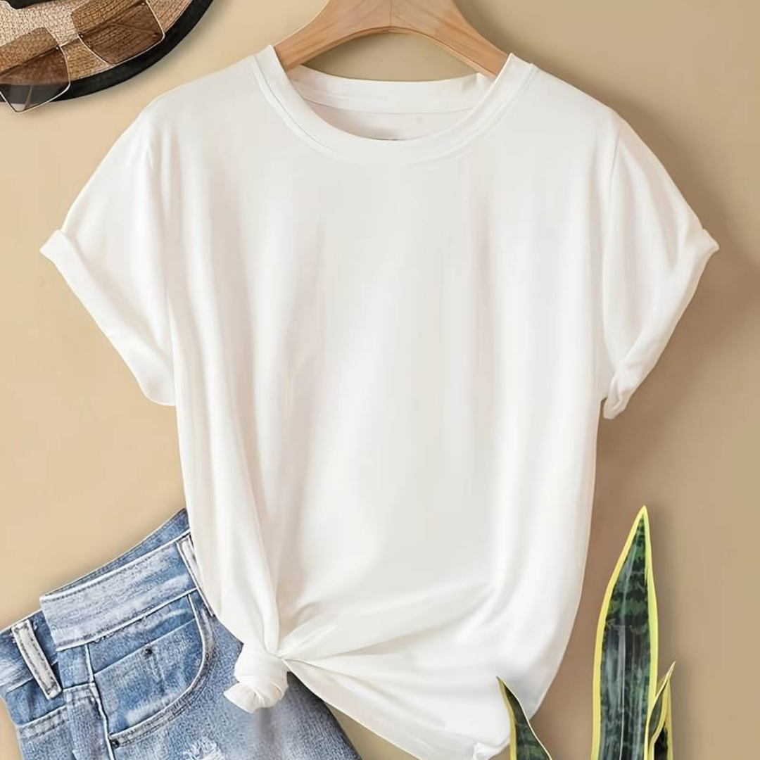 Echoarchiv | Damen Bequem T-Shirt Rundhals