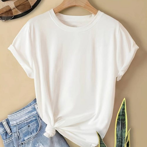Echoarchiv | Damen Bequem T-Shirt Rundhals