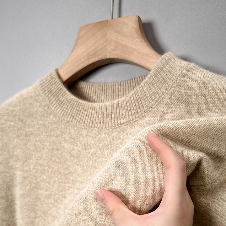 Herren-Strickpullover mit Stehkragen