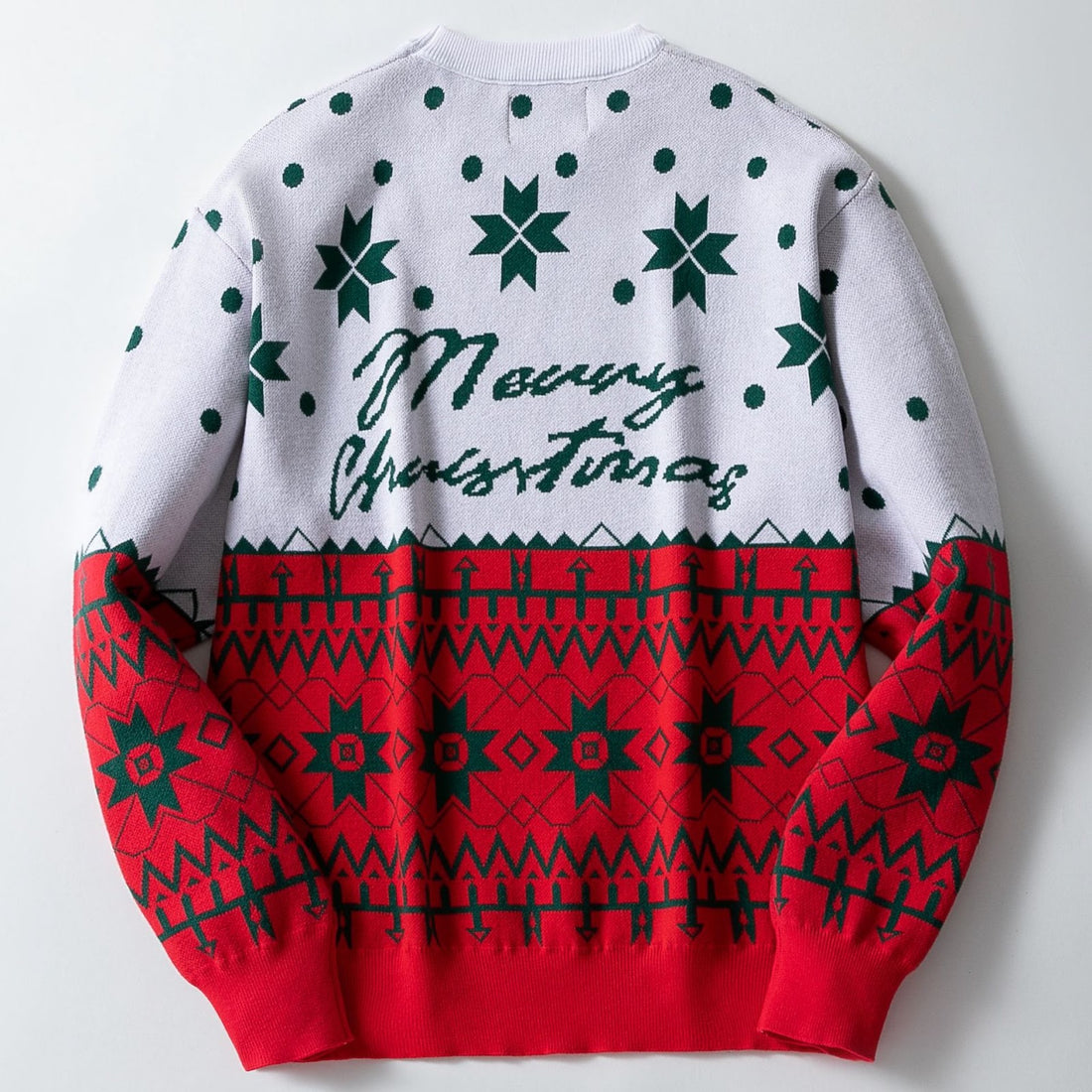 Retro-Strickpullover für Herren, festliches Jacquard-Design