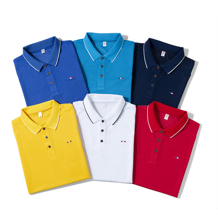 Herren atmungsaktives Kurzarm-Polohemd mit elegantem Design Echoarchiv