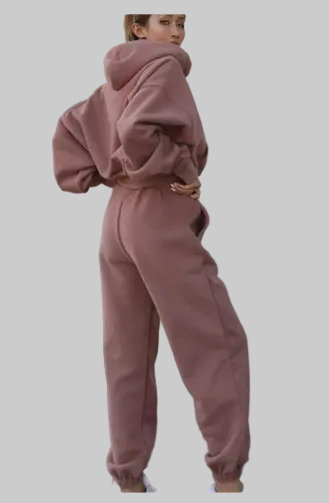 Damen entspannter Oversized Jogginganzug Echoarchiv