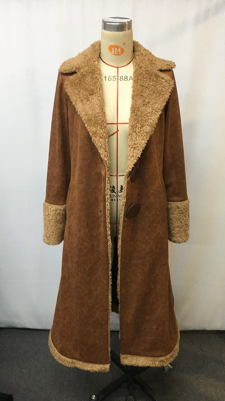 Echoarchiv |Retro-WindbrEchoarchivker-Plüsch-Herbst- und Winter-modische warme Jacke