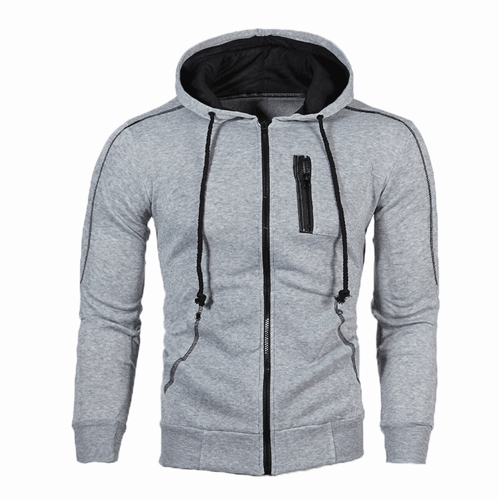 Herren Funktionshoodie mit innovativem Reißverschluss und praktischen Taschen Echoarchiv