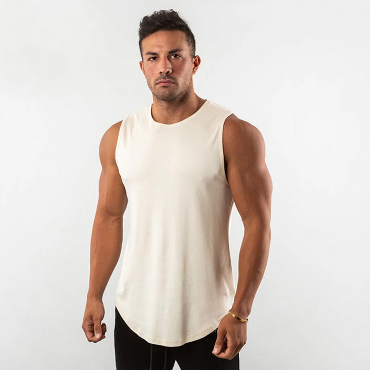 Herren Atmungsaktives Muscleshirt mit Rundhalsausschnitt und ergonomischem Schnitt Echoarchiv