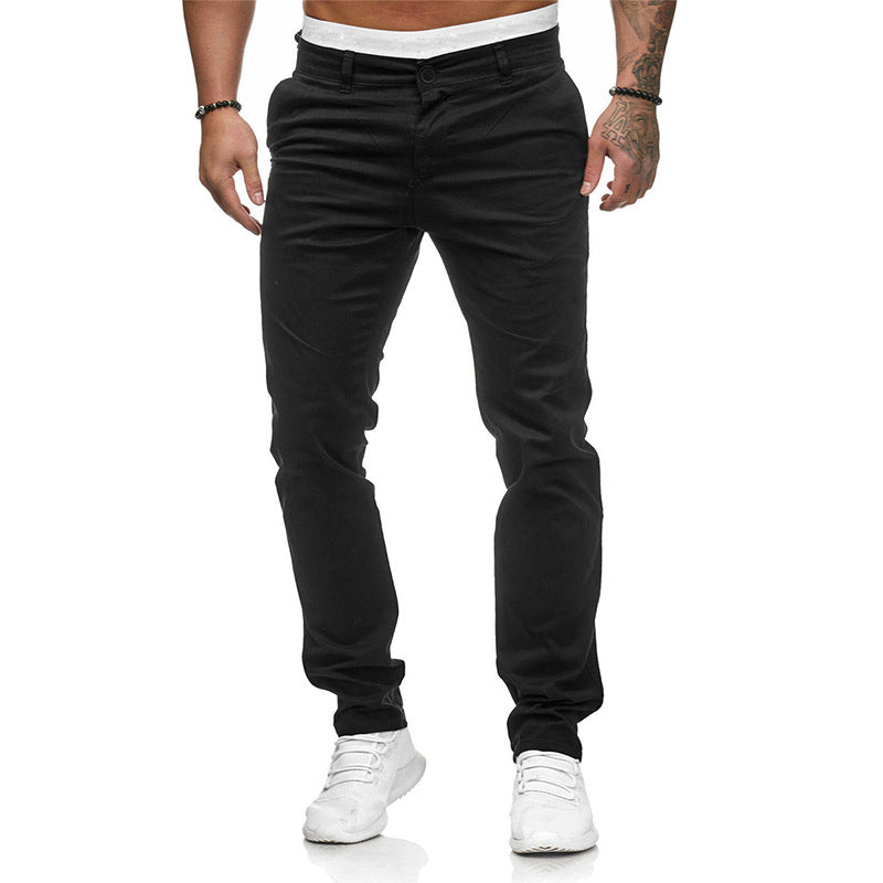 Herren bequeme und stilvolle Slim-Fit-Hose Echoarchiv
