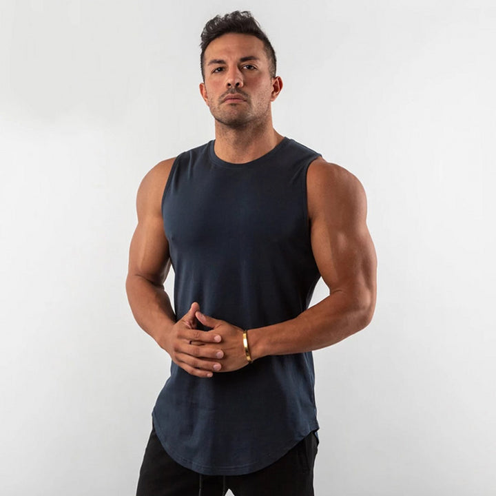 Herren Atmungsaktives Muscleshirt mit Rundhalsausschnitt und ergonomischem Schnitt Echoarchiv
