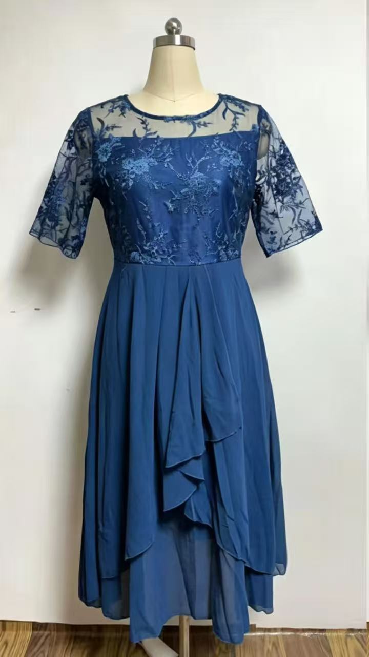 Echoarchiv | Chiffon-Midikleid für Damen Luftig & Anmutig
