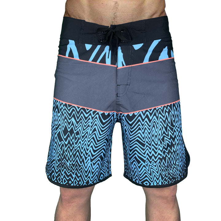 Herren Surf-Shorts mit innovativem Musterdesign und schnelltrocknendem Material Echoarchiv