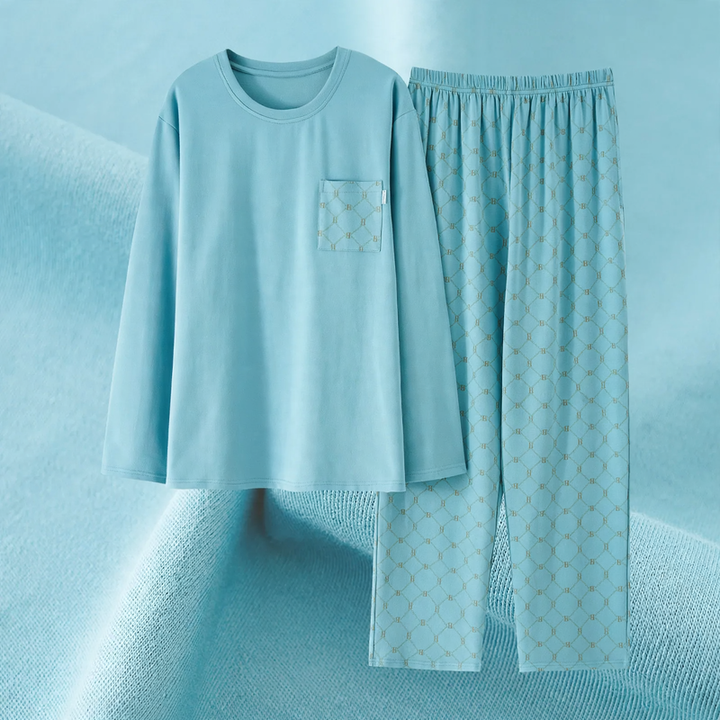 Herren-Pyjama-Set aus Modal, langärmelig
