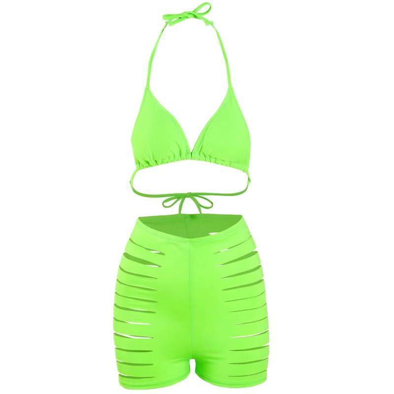Damen Bikini-Set mit sexy Cut-Out und hoch geschnittenen Shorts Echo Archiv