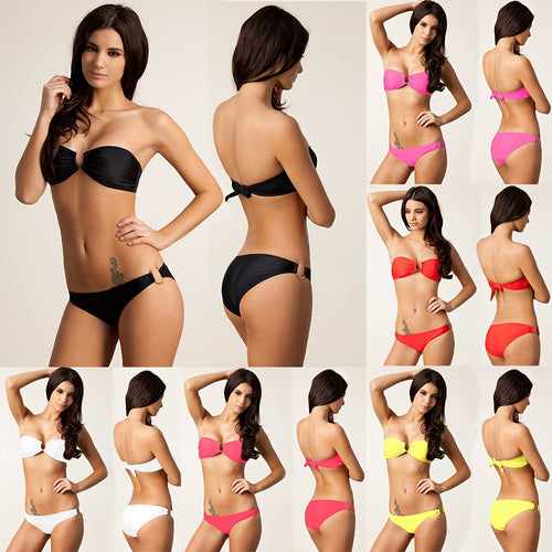 Damen Bandeau-Bikini mit dekorativem Ring Echo Archiv
