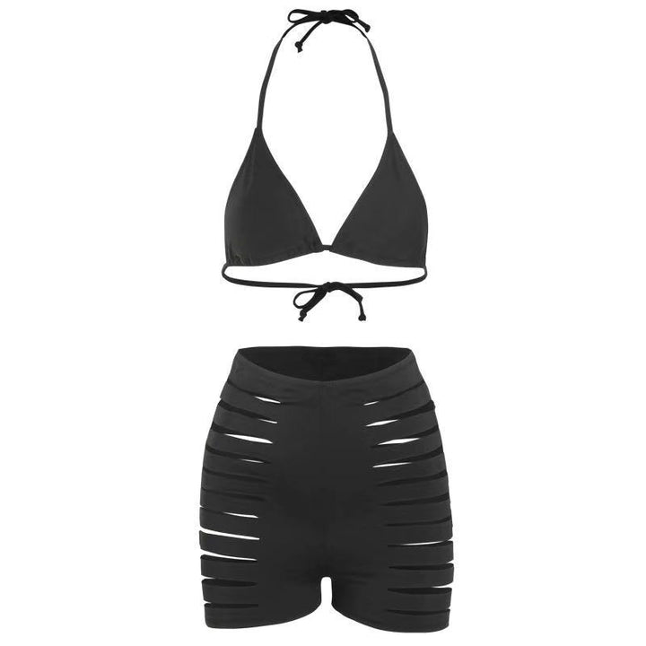 Damen Bikini-Set mit sexy Cut-Out und hoch geschnittenen Shorts Echo Archiv