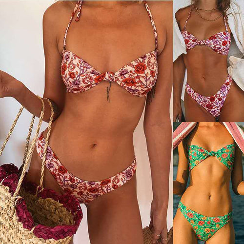 Damen Bikinis mit floralem Muster Echo Archiv
