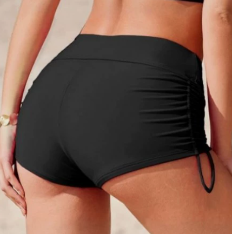 Damen Badehose mit seitlicher Raffung und verstellbarem Bund Echoarchiv
