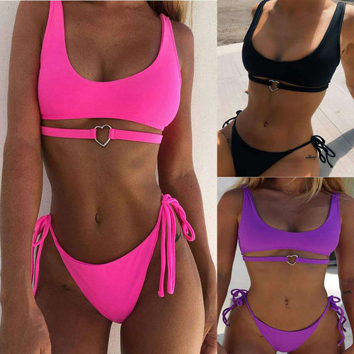 Damen Bikini-Set mit herzförmigem Detail Echo Archiv