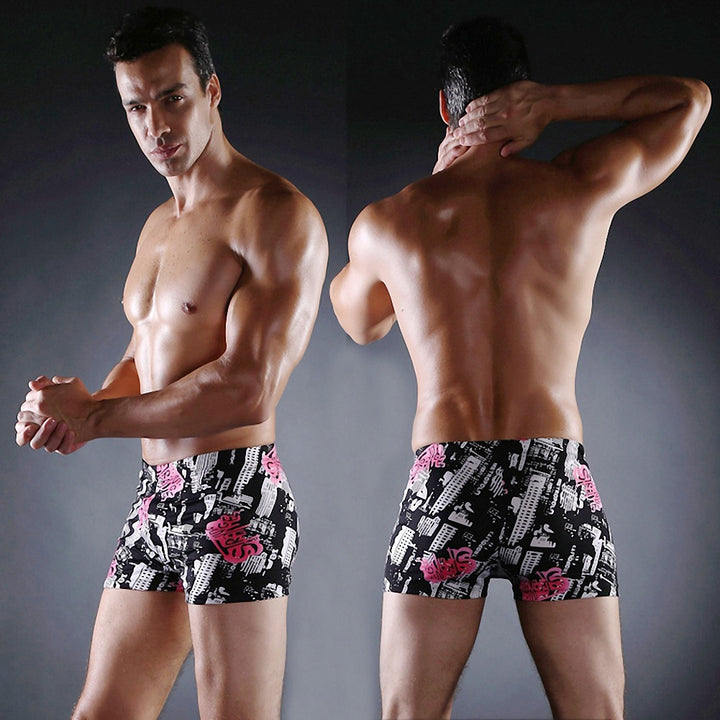 Herren Schwimmshorts mit kreativem Abstract-Muster Echo Archiv