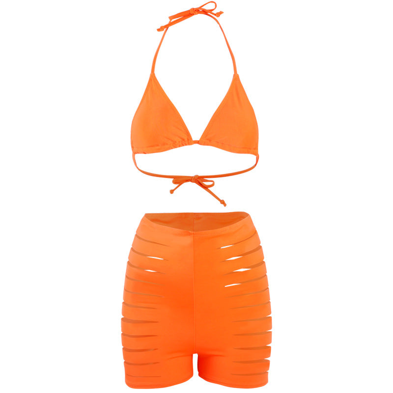 Damen Bikini-Set mit sexy Cut-Out und hoch geschnittenen Shorts Echo Archiv