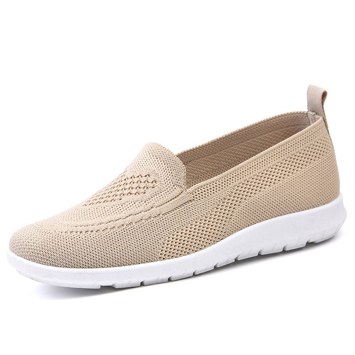 Damen nan ultraleichter gestrickter Slip-On-Loafer mit nahtlosem Sockenschaft, elastischem Einstieg und stoßdämpfender EVA-Laufsohle Echo Archiv