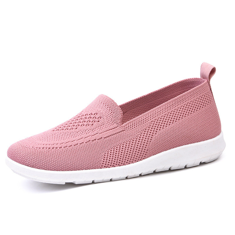 Damen nan ultraleichter gestrickter Slip-On-Loafer mit nahtlosem Sockenschaft, elastischem Einstieg und stoßdämpfender EVA-Laufsohle Echo Archiv