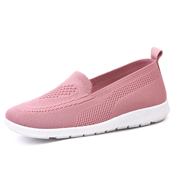 Damen nan ultraleichter gestrickter Slip-On-Loafer mit nahtlosem Sockenschaft, elastischem Einstieg und stoßdämpfender EVA-Laufsohle Echo Archiv