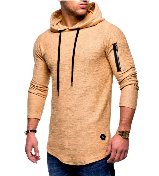 Herren langer Kapuzenpulli mit einzigartiger Struktur Echoarchiv