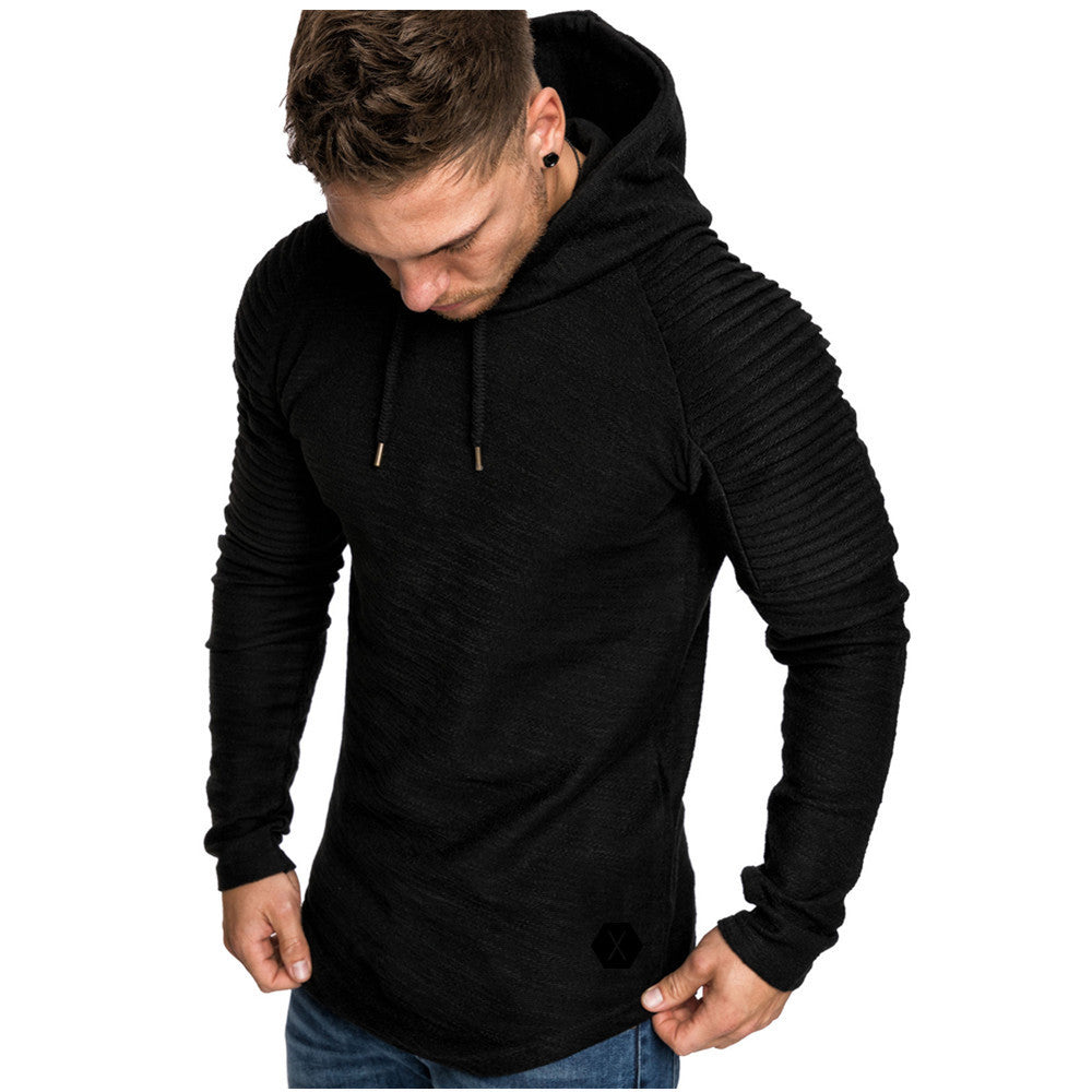 Herren Kapuzenpullover mit strukturiertem Design und modischen Raglanärmeln Echoarchiv